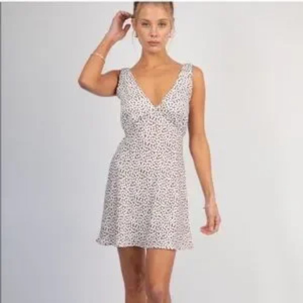 RESA | Frankie Dress in Tobacco Cherry (Brown & White combo)